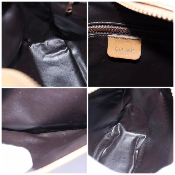 CELINE Macadam Canvas Shoulder Bag Beige Auth - Picture 15 of 16